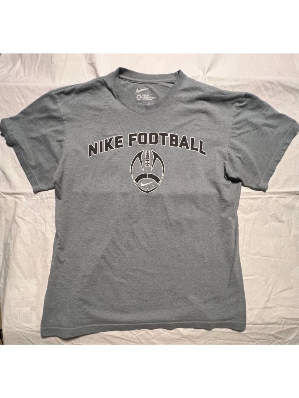 Nike Football Mens Loose Fit Grey XL T-Shirt